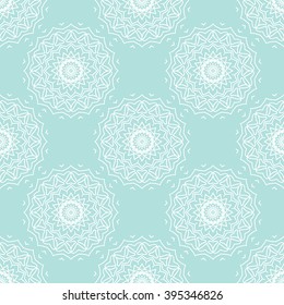  Powder Blue Seamless pattern. Seamless floral pattern.