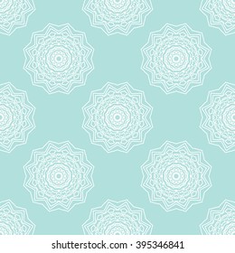 Powder Blue Seamless pattern. Seamless floral pattern.