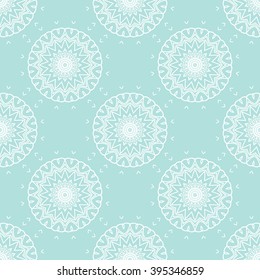 Powder Blue Seamless pattern. Seamless floral pattern.