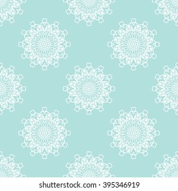 Powder Blue Seamless pattern. Seamless floral pattern.