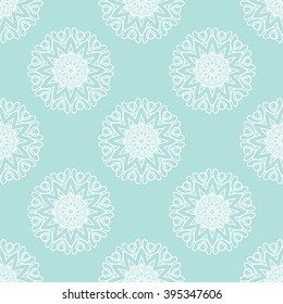 Powder Blue Seamless pattern. Seamless floral pattern.
