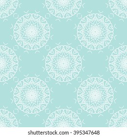 Powder Blue Seamless pattern. Seamless floral pattern.
