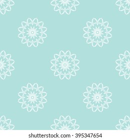 Powder Blue Seamless pattern. Seamless floral pattern.