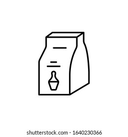Powder bowling icon. Simple line, outline vector elements of prize icons for ui and ux, website or mobile application