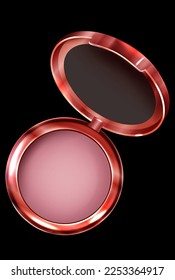 powder box with mirror vector illustration