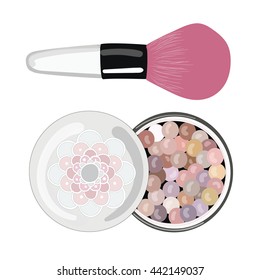 Powder and brush