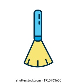 diseño de imagen vectorial de estilo plano de pincel de polvo