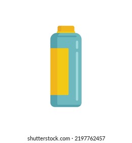 Powder Cleaning Bottle Icon. Flat Illustration Of Powder Cleaning Bottle Vector Icon Isolated On White Background