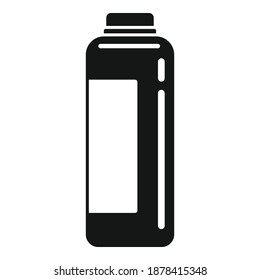 Icono del frasco de limpieza en polvo. Ilustración simple del icono vector de botellas de limpieza de polvo para diseño web aislado en fondo blanco