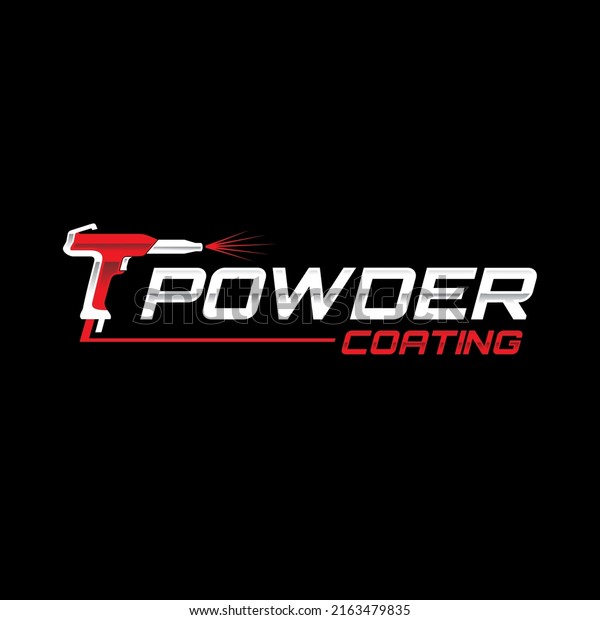 Powder coating vector logo\
design