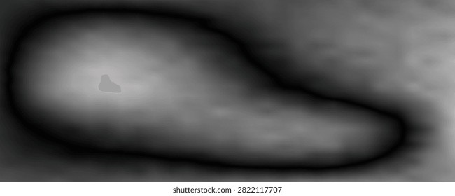 Powder explosion isolated on black background, abstract dust overlay texture, clipping path, top view