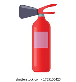 Powder fire extinguisher icon. Cartoon of powder fire extinguisher vector icon for web design isolated on white background
