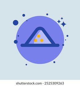 Powder flat illustration. Mineral signs vector illustration.