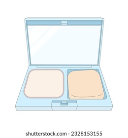 
Powder foundation, vector illustration material.