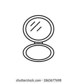 powder icon element of make up icon for mobile concept and web apps. Thin line powder icon can be used for web and mobile. Premium icon on white background