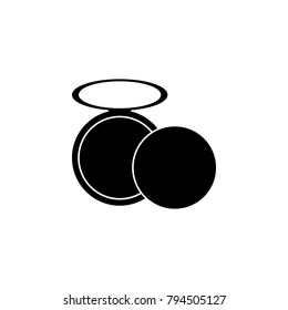 powder icon. Elements of beauty saloon icon. Premium quality graphic design. Signs, outline symbols collection icon for websites, web design, mobile app, info graphic on white background