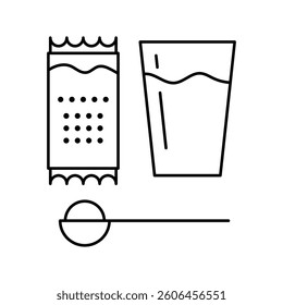 powder icon outlines vector design illustration