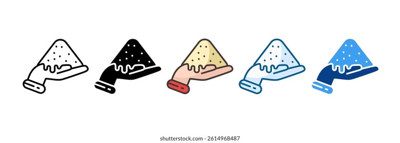 Powder Icon Set Multiple Style Collection