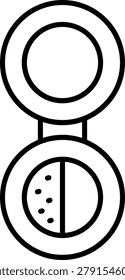 Powder Icon Vector Element line icon design vector icons