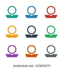 powder icon white background. Editable filled powder icon from beauty. Trendy powder icon for web and mobile.