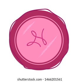 Powder for make up. Flat icon. Vector illustration on white background.