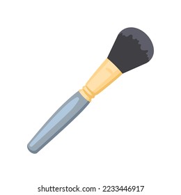 Paint brushes in cup cartoon style design element Vector Image