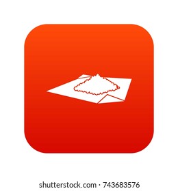 Powder marijuana icon digital red for any design isolated on white vector illustration