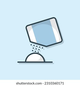 Powder medical flat outlined icon