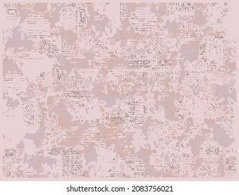 Powder pink abstract artwork textures floral lines stripe pattern scarf design for for , wall poster, carpet, area rug, cover, duvet cover, curtain, pillow, bedding, shawl, linens, frame, border