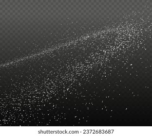Powder sugar explosion or splash png, falling flour, salt powder falling gently. Top view 3d effectDesign element for kitchen, bakery, advertising, video.	
