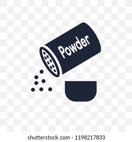 powder transparent icon. powder symbol design from Hygiene collection. Simple element vector illustration on transparent background.