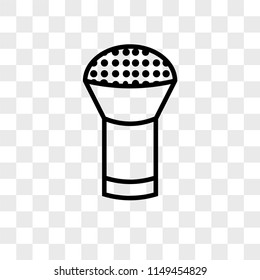 Powder vector icon on transparent background, Powder icon