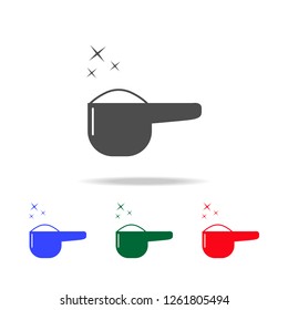 powder for washing icon. Elements of washing in multi colored icons. Premium quality graphic design icon. Simple icon for websites, web design, mobile app