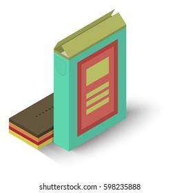 Powder washing icon. Isometric illustration of powder washing vector icon for web