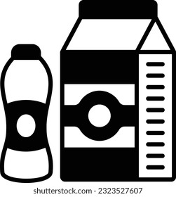 Concepto de leche en polvo, melaza, miel, botellas de aceites vegetales diseño de iconos vectoriales, símbolo de panadería artesanal, signo de Cuisine Maestro, conocedor de alimentos ilustración de stock