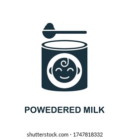 Powdered Milk icon. Simple element from baby feeding collection. Creative Powdered Milk icon for web design, templates, infographics and more