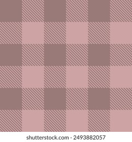 Powdery buffalo checkered texture. Checkered lumberjack seamless pattern. Geometric fabric background for flannel shirt, picnic blanket, kitchen napkin, tweed coat. Vector flat illustration.
