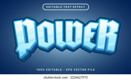 power 3d text effect and editable text effect