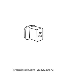 Power adapter outline vector icon. phone charger adapter icon vector illustration design template web.Mobile phone charger line icon. linear style sign for mobile concept and web design. 