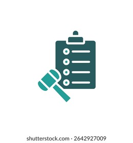 power of attorney icon. vector.Editable stroke.linear style sign for use web design,logo.Symbol illustration.