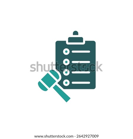 power of attorney icon. vector.Editable stroke.linear style sign for use web design,logo.Symbol illustration.