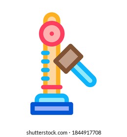 power attraction to measure strength icon vector. power attraction to measure strength sign. color symbol illustration