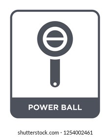 power ball icon vector on white background, power ball trendy filled icons from Gym and fitness collection, power ball simple element illustration