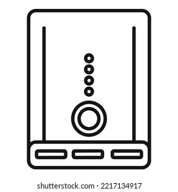 Power Bank Battery Icon Outline Vector. Mobile Charger. Phone Powerbank