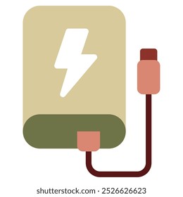 Ilustração do vetor do ícone Freelancer do Power Bank