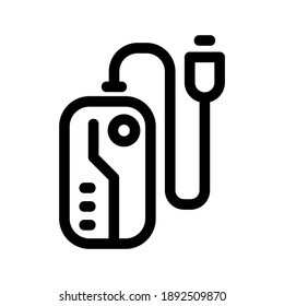 Power Bank icon or logo isolated sign symbol vector illustration - high quality black style vector icons
