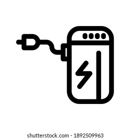 Power Bank icon or logo isolated sign symbol vector illustration - high quality black style vector icons
