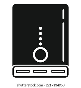 Power bank icon simple vector. Phone battery. Mobile charger