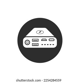 power bank icon vector design template web