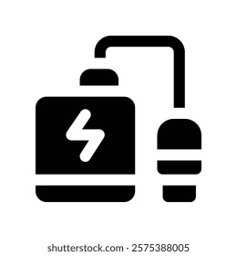 power bank icon. vector glyph icon for your website, mobile, presentation, and logo design.